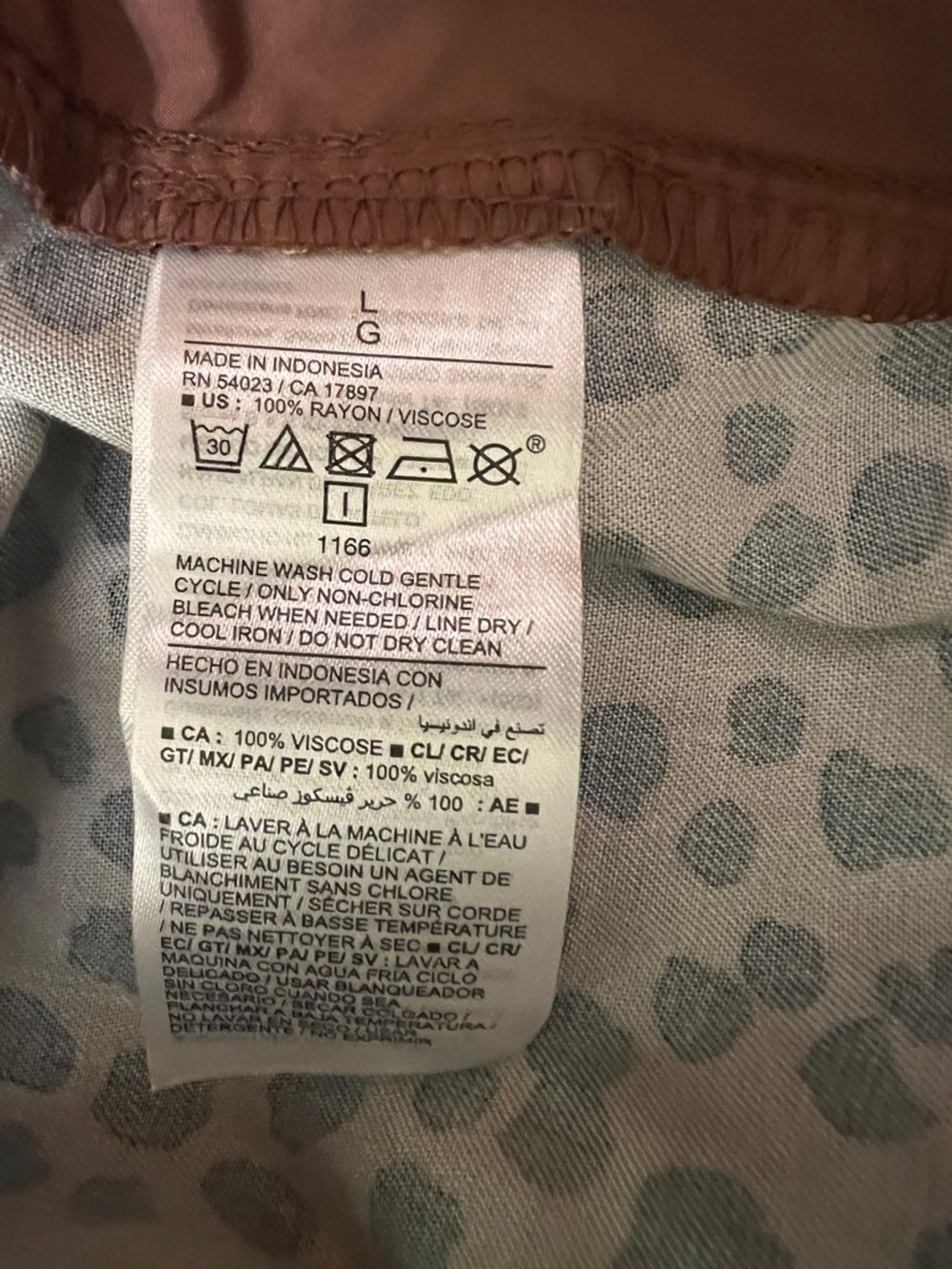 Old Navy Playa High Waisted Wide-Leg Leopard Print Pants in Brown size L NWT - Picture 9 of 11